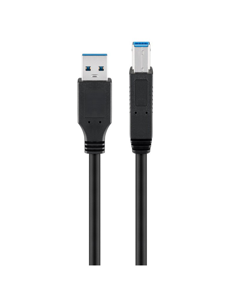 GOOBAY καλώδιο USB 3.0 SuperSpeed σε USB Type B 93654, 3m, μαύρο