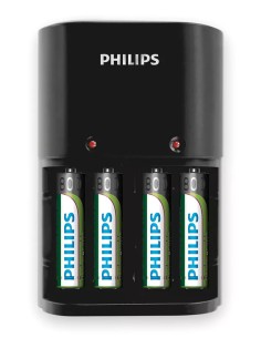 PHILIPS φορτιστής μπαταριών AA & AΑΑ NiMH SCB1450NB με 4x...