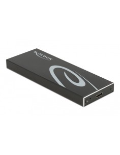 DELOCK θήκη για Μ.2 SATA SSD 42003, USB-C, 10Gbps, μαύρη