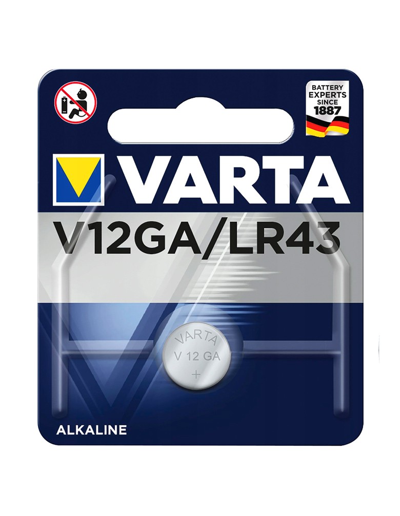 VARTA αλκαλική μπαταρία LR43, 1.5V, 1τμχ