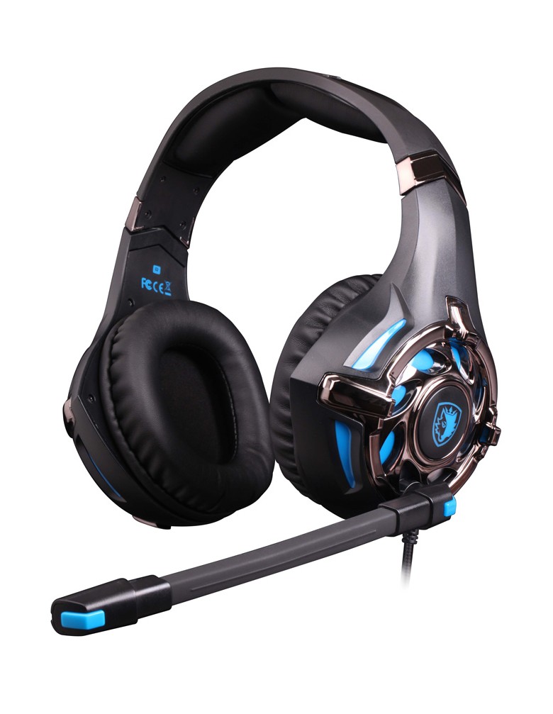 SADES gaming headset SA-822, 3.5mm, 50mm, μαύρο