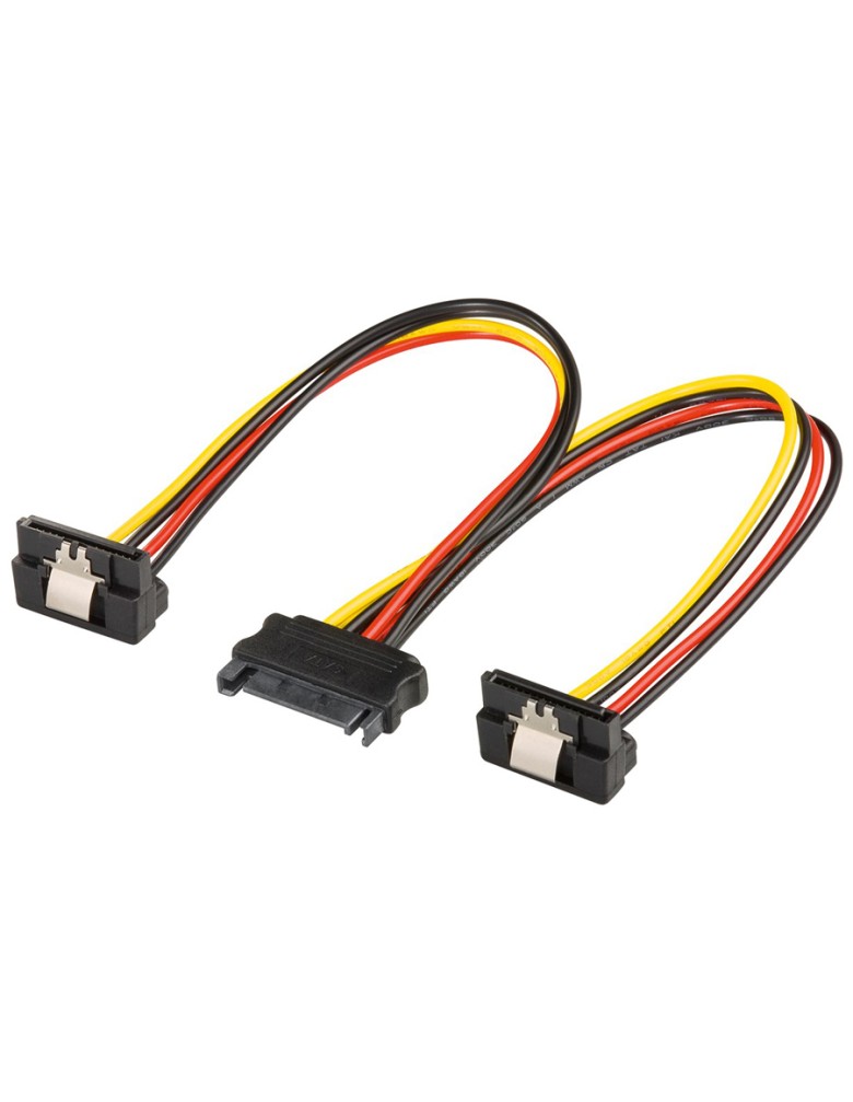 GOOBAY καλώδιο SATA Standard σε 2 SATA-Standard 90 °, 0.2m