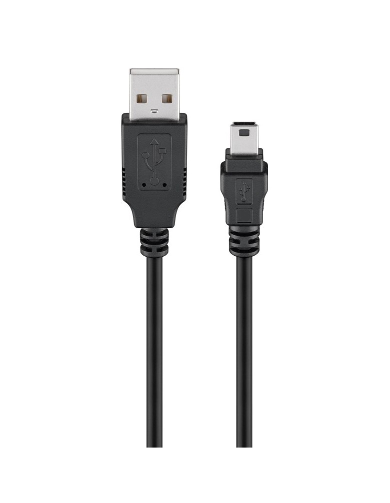 GOOBAY καλώδιο USB σε USB Mini 50768, copper, 480Mbps, 5V, 3m, μαύρο