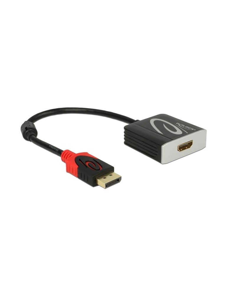 DELOCK αντάπτορας DisplayPort 1.2 σε HDMI 62734, 4K, active, μαύρος