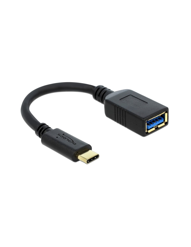 DELOCK καλώδιο USB-C σε USB 65634, USB3.1, Gen 1, 3A, 5Gbps, 15cm, μαύρο