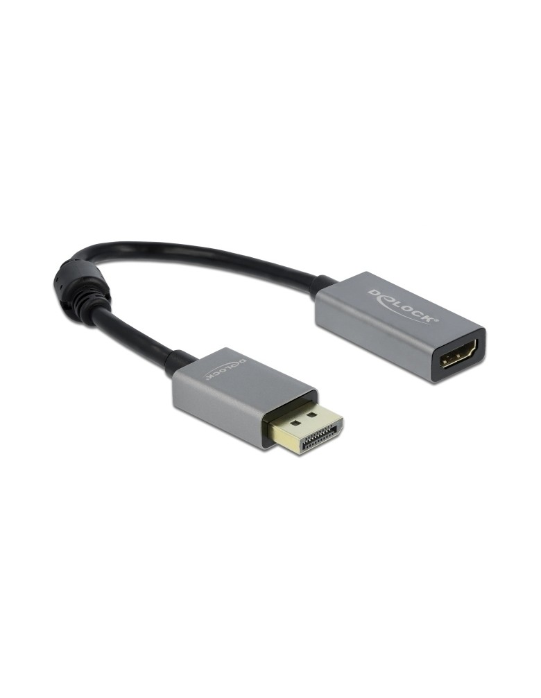 DELOCK αντάπτορας DisplayPort 1.4 σε HDMI 66436, 4K/60Hz, active, γκρι