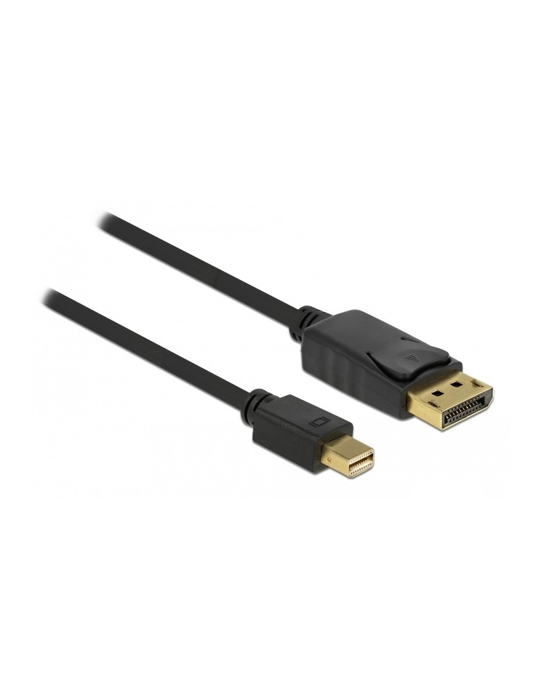 DELOCK καλώδιο DisplayPort σε DisplayPort Mini 82438, 4K/60Hz, 2m, μαύρο