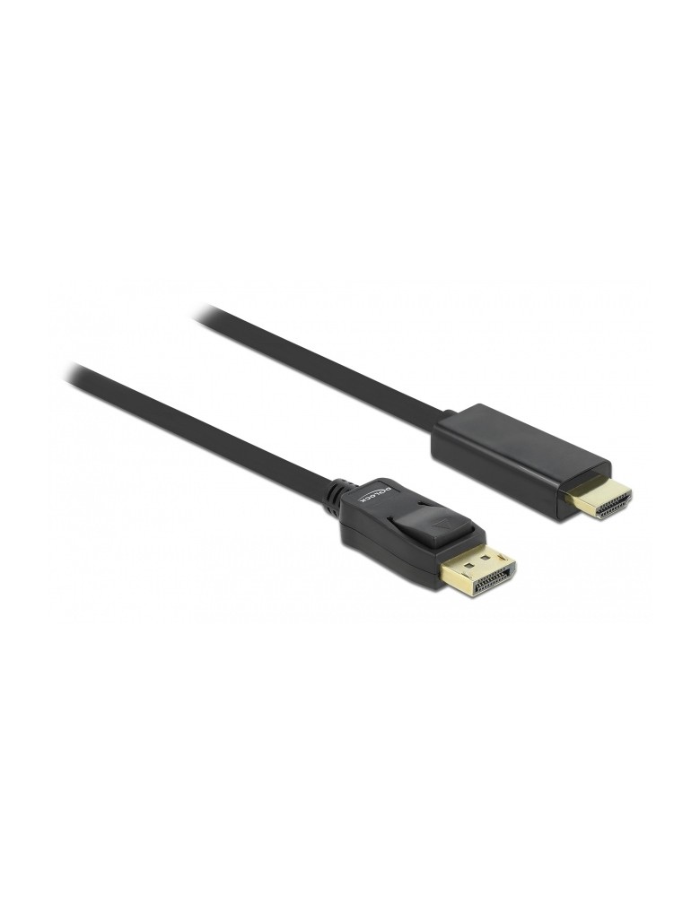 DELOCK καλώδιο DisplayPort σε HDMI 82587, passive, 1080p/60Hz, 2m, μαύρο