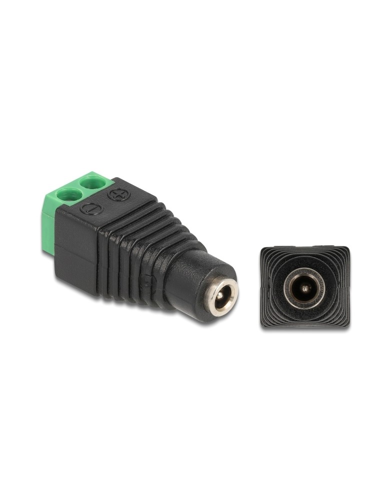 DELOCK αντάπτορας DC 1.35 x 3.5mm θηλυκό σε Terminal Block 2pin 66730