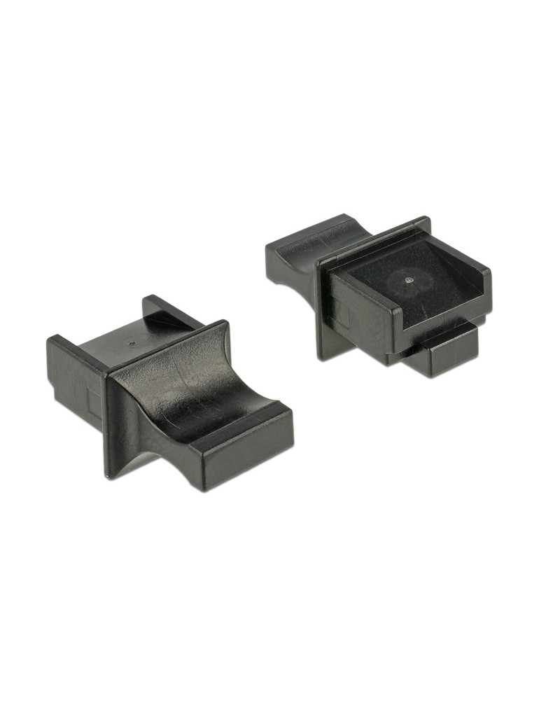 DELOCK κάλυμμα προστασίας για θύρα RJ45 64020, μαύρο, 10τμχ