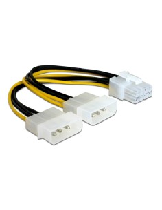 POWERTECH καλώδιο 2x molex 3pin σε 1x 8pin CAB-W041, 0.15m