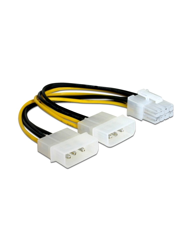 POWERTECH καλώδιο 2x molex 3pin σε 1x 8pin CAB-W041, 0.15m