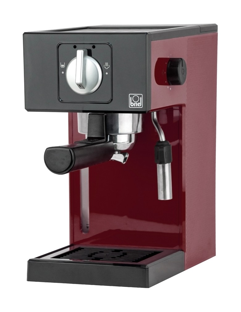 BRIEL μηχανή espresso A1, 1000W, 20 bar, μπορντό