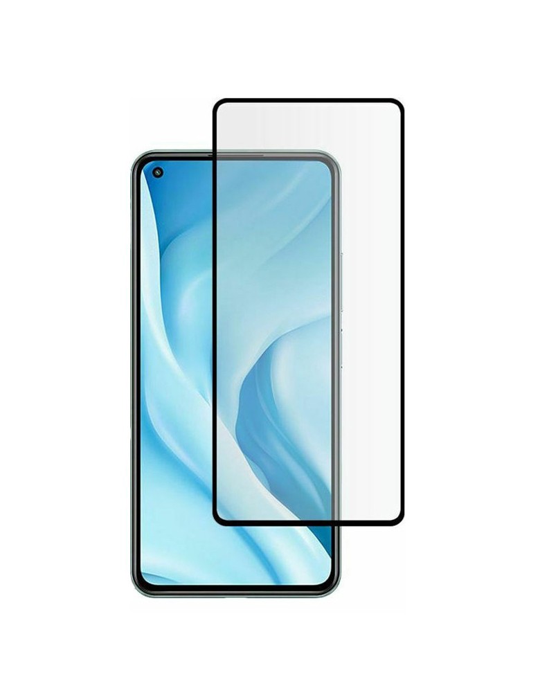 POWERTECH tempered glass 5D TGC-0523 για Xiaomi Mi 11 Lite 4G/5G, μαύρο