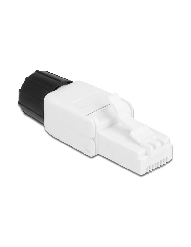 DELOCK βύσμα RJ45 CAT 6 UTP 86977, tool-free, λευκό