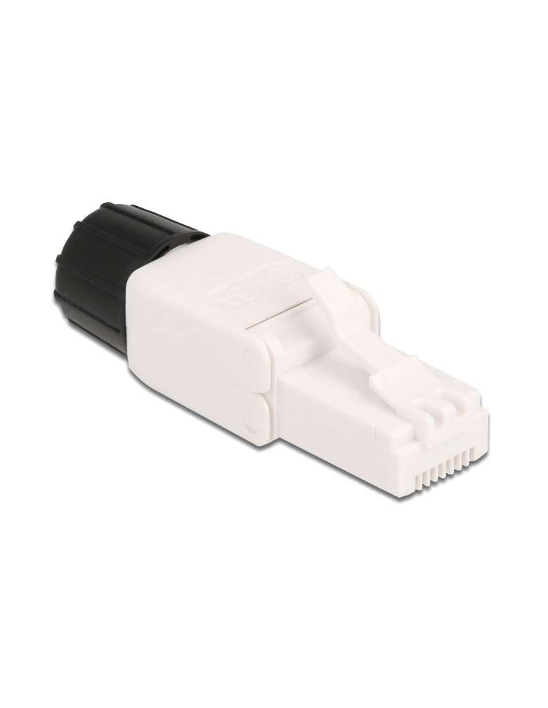 DELOCK βύσμα RJ45 CAT 6A UTP 86978, tool-free, λευκό