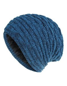 Πλεκτός σκούφος beanie SHO-0003, unisex, μπλε