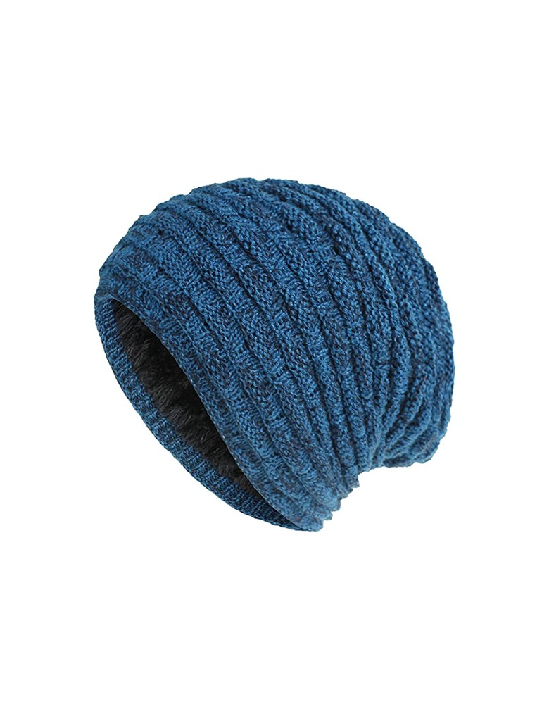 Πλεκτός σκούφος beanie SHO-0003, unisex, μπλε