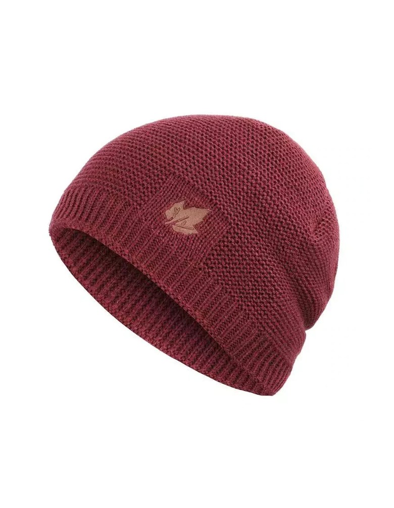 Πλεκτός σκούφος beanie SHO-0006, unisex, μπορντό