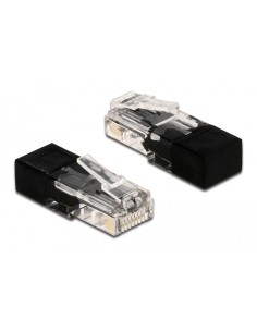 DELOCK βύσμα RJ45 66807, με αντίσταση 60 Ohm, μαύρο