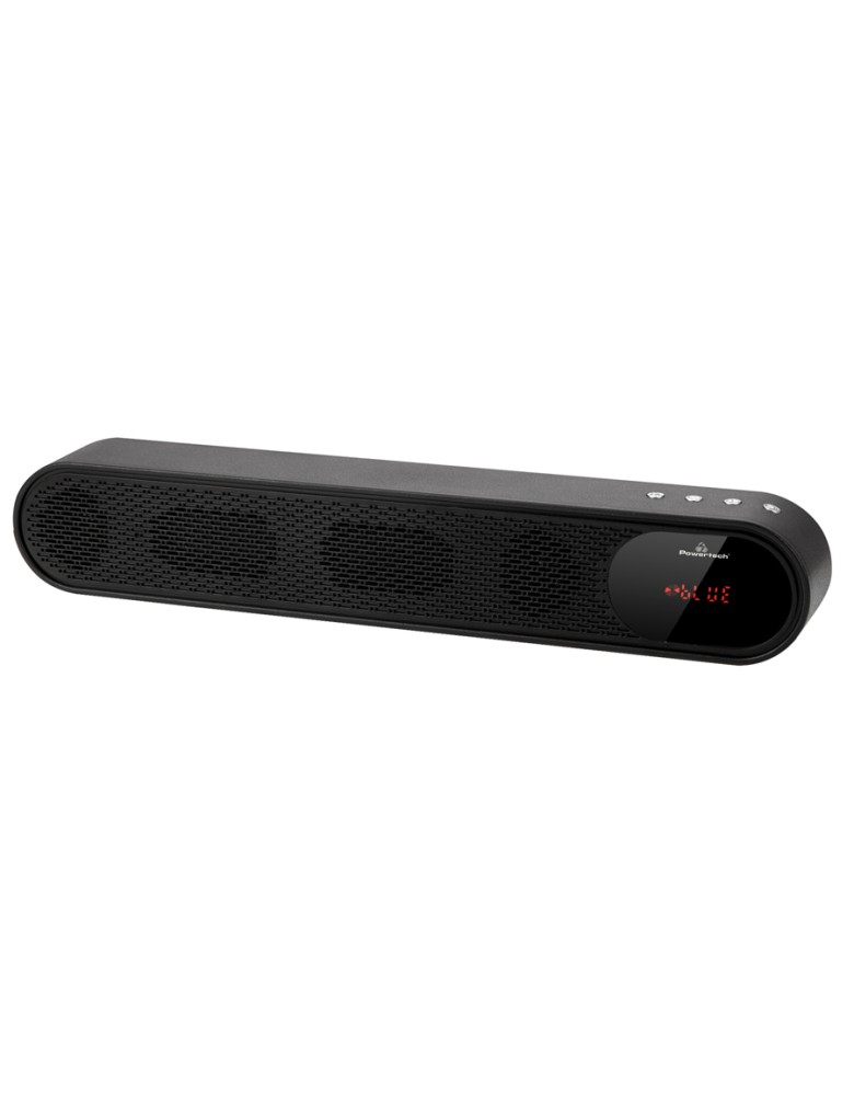 POWERTECH soundbar PT-986, 10W RMS, TWS, FM, 1200mAh, μαύρο