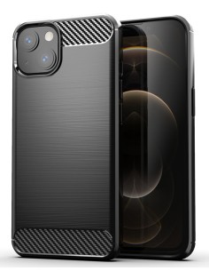 POWERTECH Θήκη Carbon MOB-1658 για iPhone 13, μαύρη