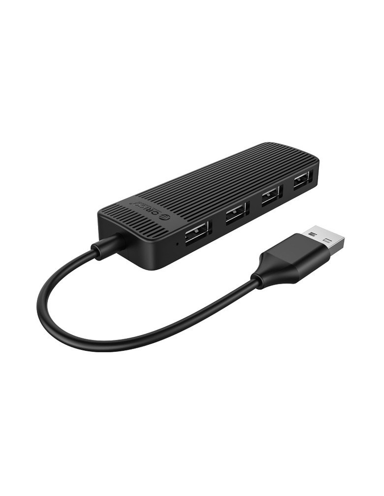 ORICO USB hub FL02, 4x θυρών, 480Mbps, USB σύνδεση, μαύρο