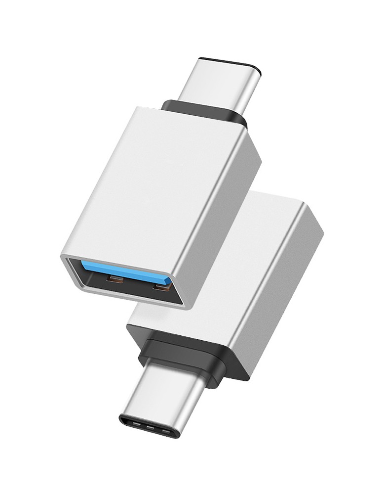 POWERTECH αντάπτορας USB-C σε USB 3.0 PTH-062, 5Gbps, ασημί