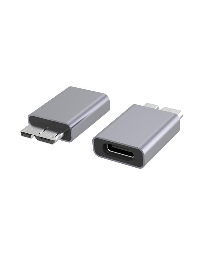 POWERTECH αντάπτορας USB 3.0 Micro B σε USB-C PTH-067, 5Gbps, γκρι