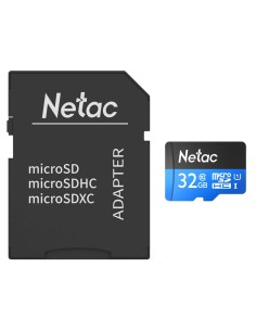 NETAC κάρτα μνήμης MicroSDHC P500 Standard, 32GB, 90MB/s,...