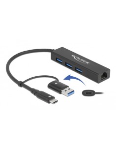 DELOCK docking station 64149, 4 θυρών, USB & USB-C...