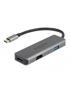 DELOCK docking station 87780, 3 θυρών, USB-C σύνδεση, 4K,...