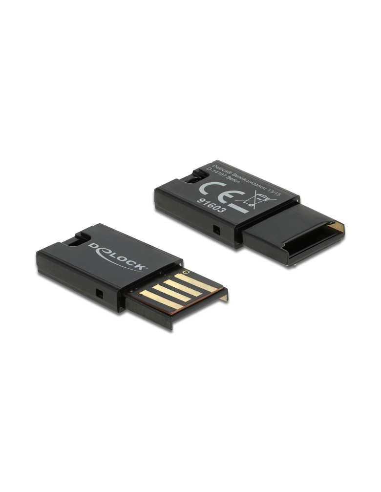 DELOCK USB card reader 91603 για κάρτες μνήμης micro SD, μαύρο