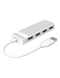 ORICO USB hub FL02, 4x θυρών, 480Mbps, USB σύνδεση, λευκό