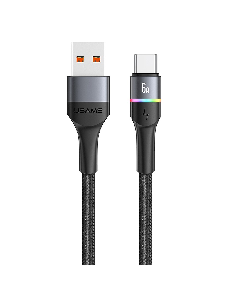 USAMS καλώδιο USB-C σε USB US-SJ536, 66W, 480Mbps, 1.2m, μαύρο