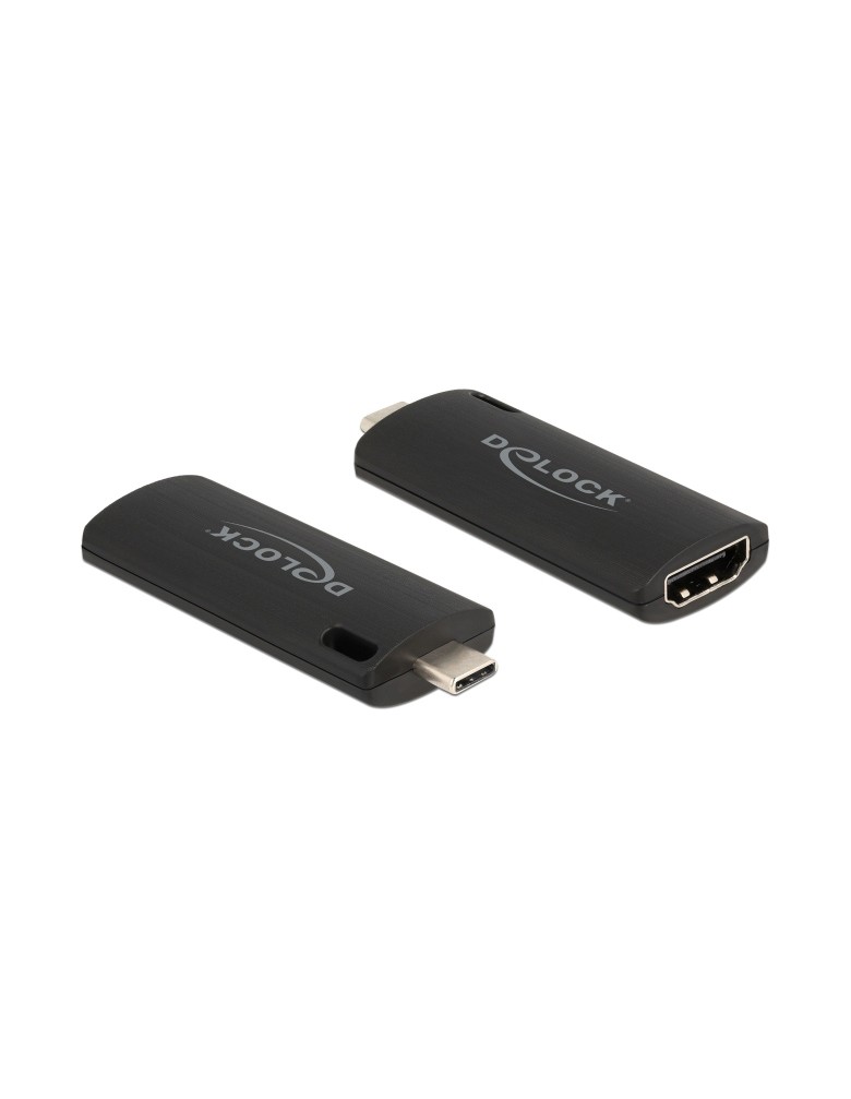 DELOCK video capture 88309, HDMI/USB-C σύνδεση, 4K/30Hz, μαύρο