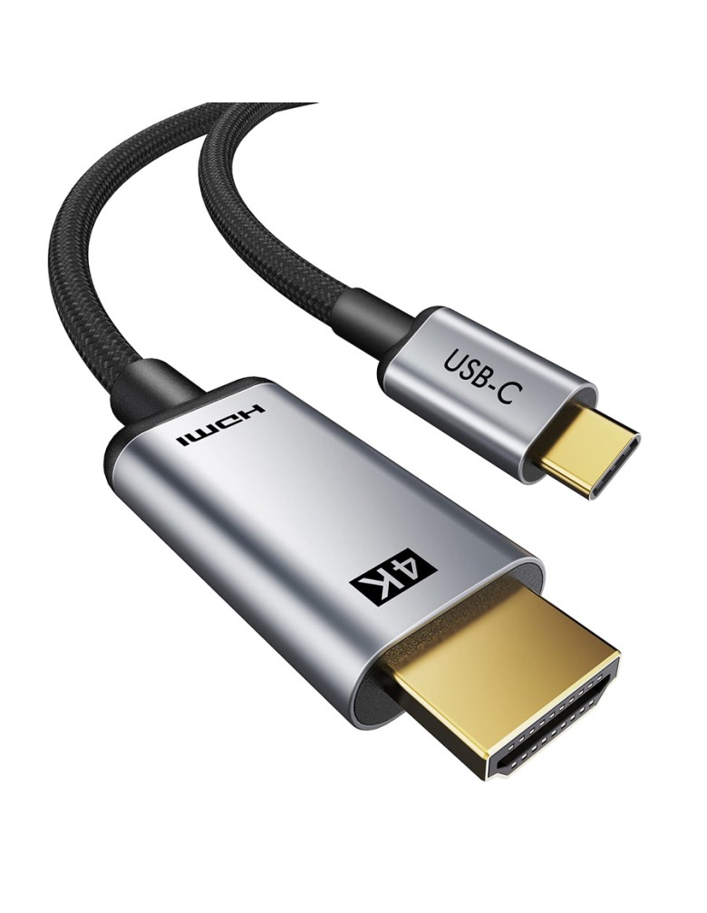 CABLETIME καλώδιο USB-C σε HDMI CT-CMHD2, 4K/60Hz, 1.8m, μαύρο