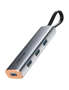 CABLETIME USB hub CT-HUBP4, 4x θυρών, 5Gbps, USB-C...