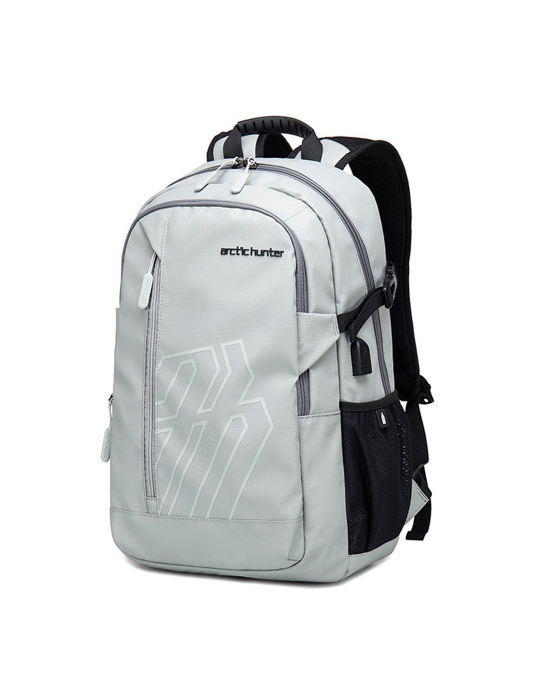 ARCTIC HUNTER τσάντα πλάτης B00387 με θήκη laptop 15.6", 26L, USB, γκρι