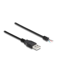 DELOCK καλώδιο USB 64184 με ελεύθερα άκρα, 28 AWG, 1m, μαύρο