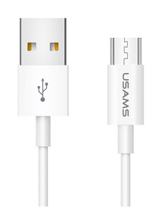 USAMS καλώδιο Micro USB σε USB US-SJ284, 10W, 1m, λευκό