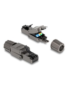 DELOCK βύσμα RJ45 CAT 8.1 STP 86514, tool-free, γκρι