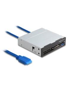 DELOCK USB 19-pin card reader 91759, CF/SD/micro...