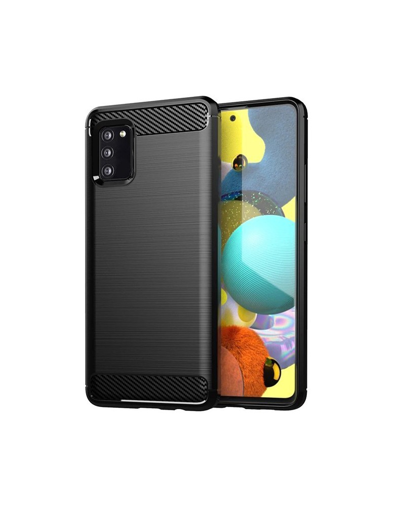 POWERTECH θήκη Carbon MOB-1727 για Samsung A03S, μαύρη