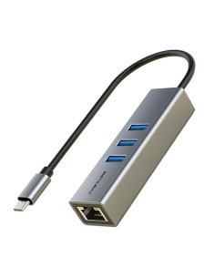 CABLETIME USB-C hub CT-CMLU3, RJ45 & 3x USB θύρες, 5Gbps,...