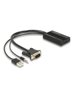 DELOCK αντάπτορας HDMI σε VGA & 3.5mm/USB 64172, 1080p,...