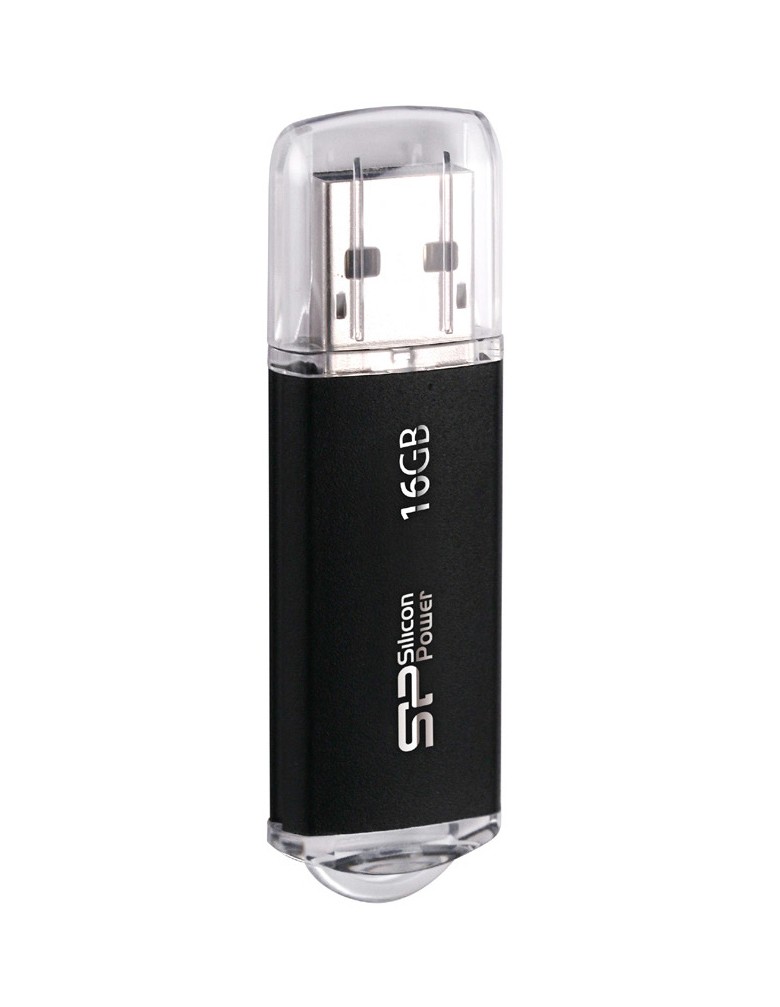 SILICON POWER USB Flash Drive Ultima II-I, 16GB, USB 2.0, μαύρο