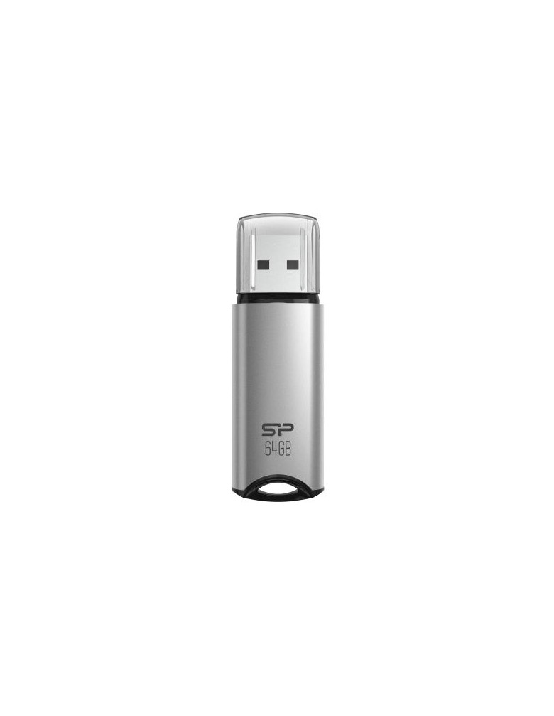 SILICON POWER USB Flash Drive Marvel M02, 64GB, USB 3.2, γκρι