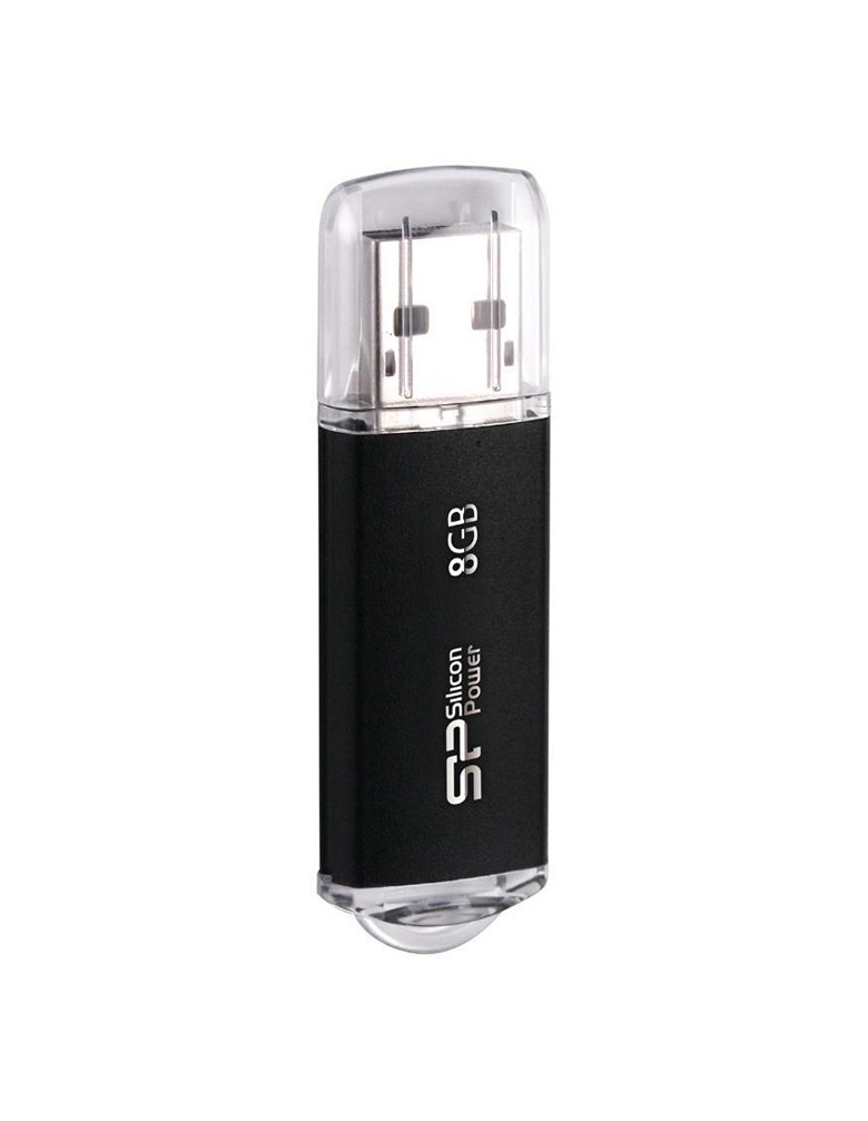 SILICON POWER USB Flash Drive Ultima II-I, 8GB, USB 2.0, μαύρο