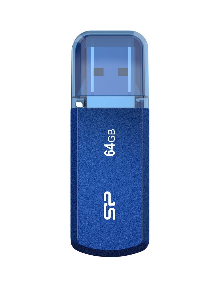 SILICON POWER USB Flash Drive Helios 202, 64GB, USB 3.2, μπλε